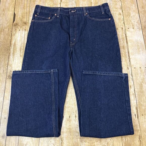 Levis 517 Red Tab Jeans Made In USA Vintage Regular Fit Straight Leg 40X32 38X33 - Picture 2 of 10